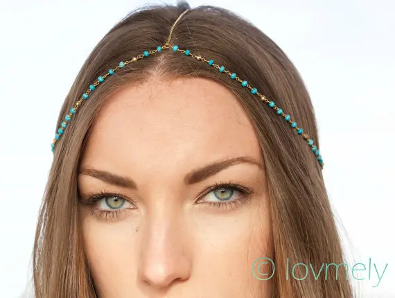Europe And America New Style Fashion Street Snap Turquoise Chain Headdress Hair Band Hair Accessories T101
Europe And America New Style Fashion Street Snap Turquoise Chain Headdress Hair Band Hair Accessories T101