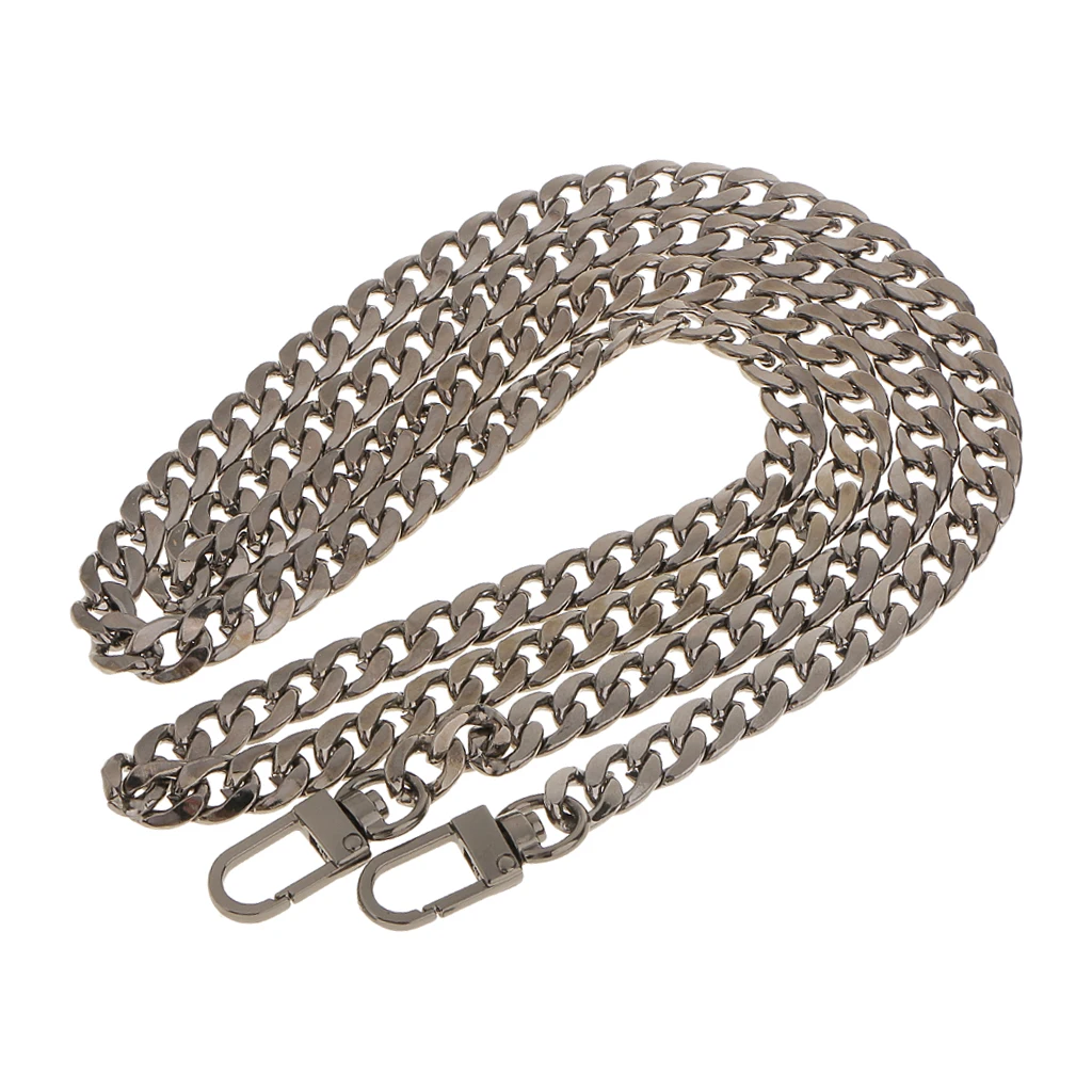 Long Metal Flat Purse Bag Chain with Buckles Clutch Bag Strap Replacement 47'' Long Metal Flat Purse Bag Chain with Buckles Clutch Bag Strap Replacement 47''
