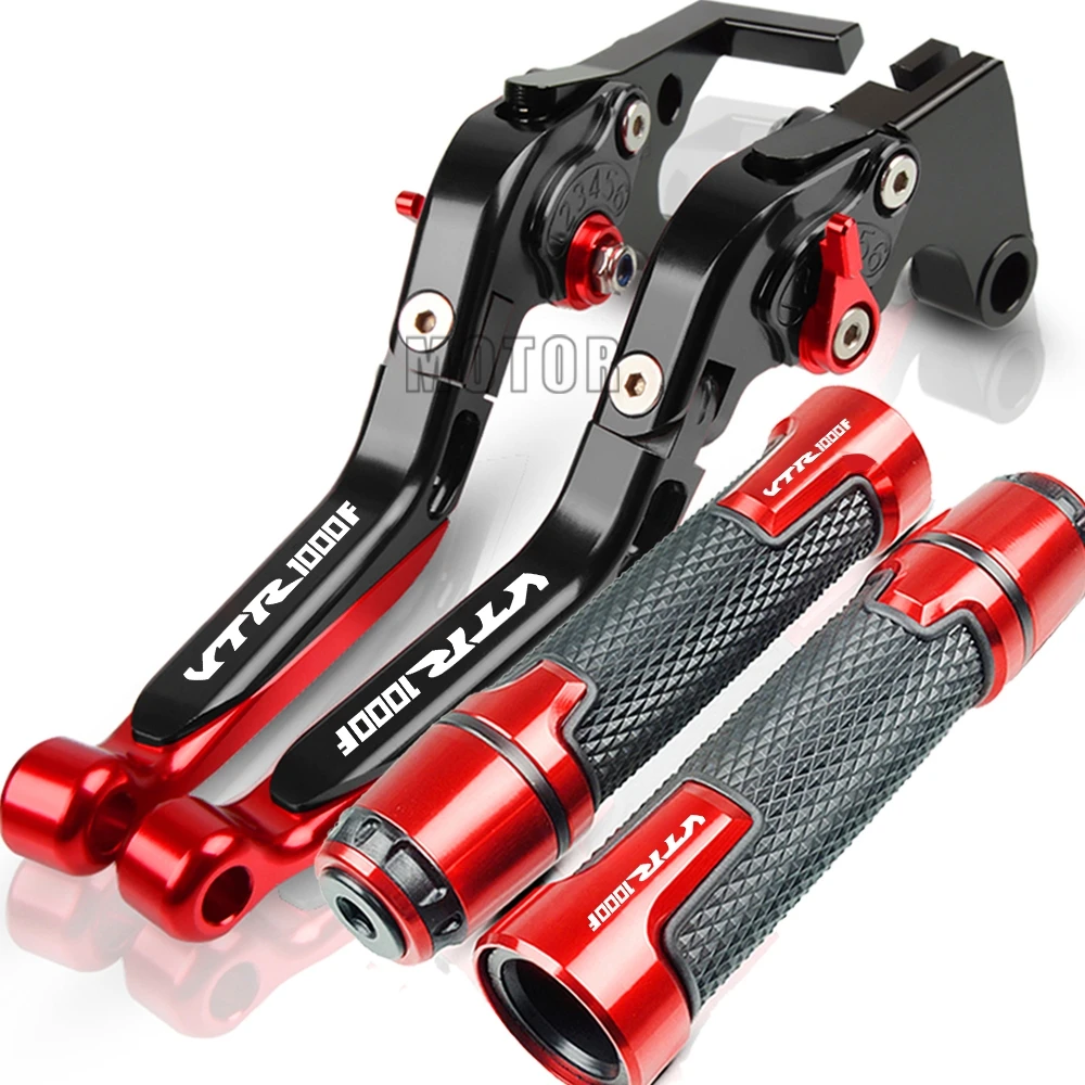 Фото For Honda VTR1000F 1998 1999 2000 2001 2002 2003 2004 2005 Motorcycle Accessories Adjustable Brake Clutch Levers Handlebar Grips | Накладки и молдинги (4000576185947)