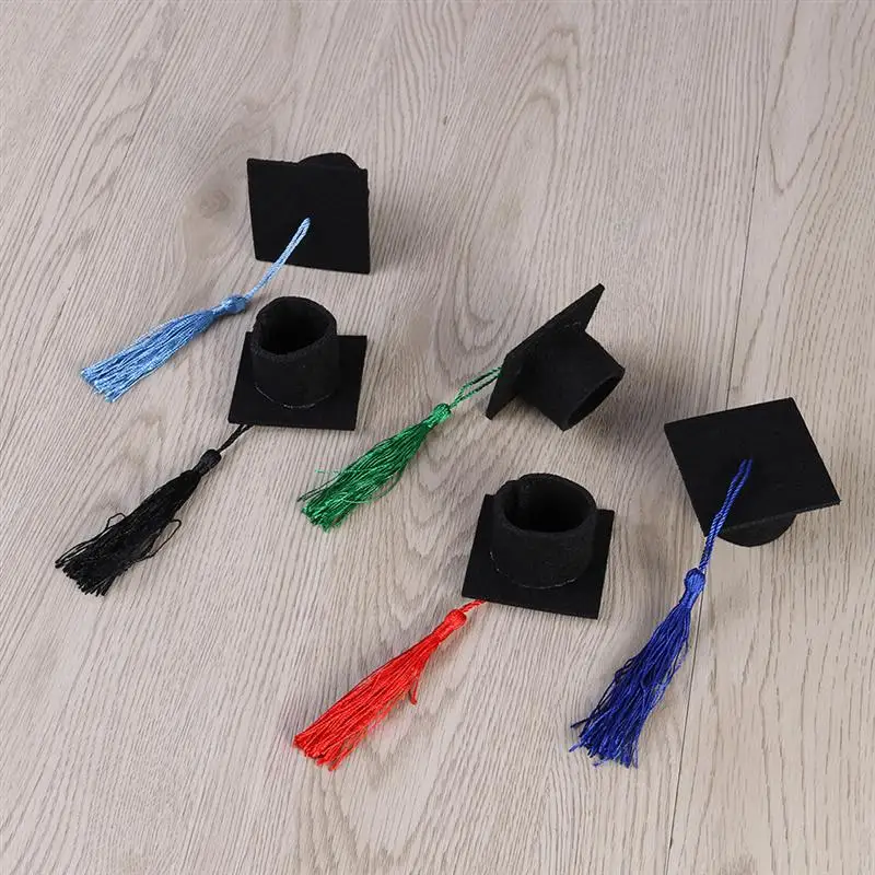 5 Pcs Mini Graduation Cap Wine Bottle Decorative Tassel Cap Fancy Dr Graduated Bachelor Hat for Wine Bottle Decoration
5 Pcs Mini Graduation Cap Wine Bottle Decorative Tassel Cap Fancy Dr Graduated Bachelor Hat for Wine Bottle Decoration