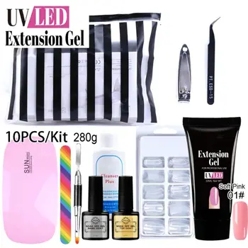 Poly Nail Extension Gel Kit, with 30ml Poly Nail Gel,LED UV Nail Dryer,Slip Solution,False Nails Art Manicure Set
Poly Nail Extension Gel Kit, with 30ml Poly Nail Gel,LED UV Nail Dryer,Slip Solution,False Nails Art Manicure Set