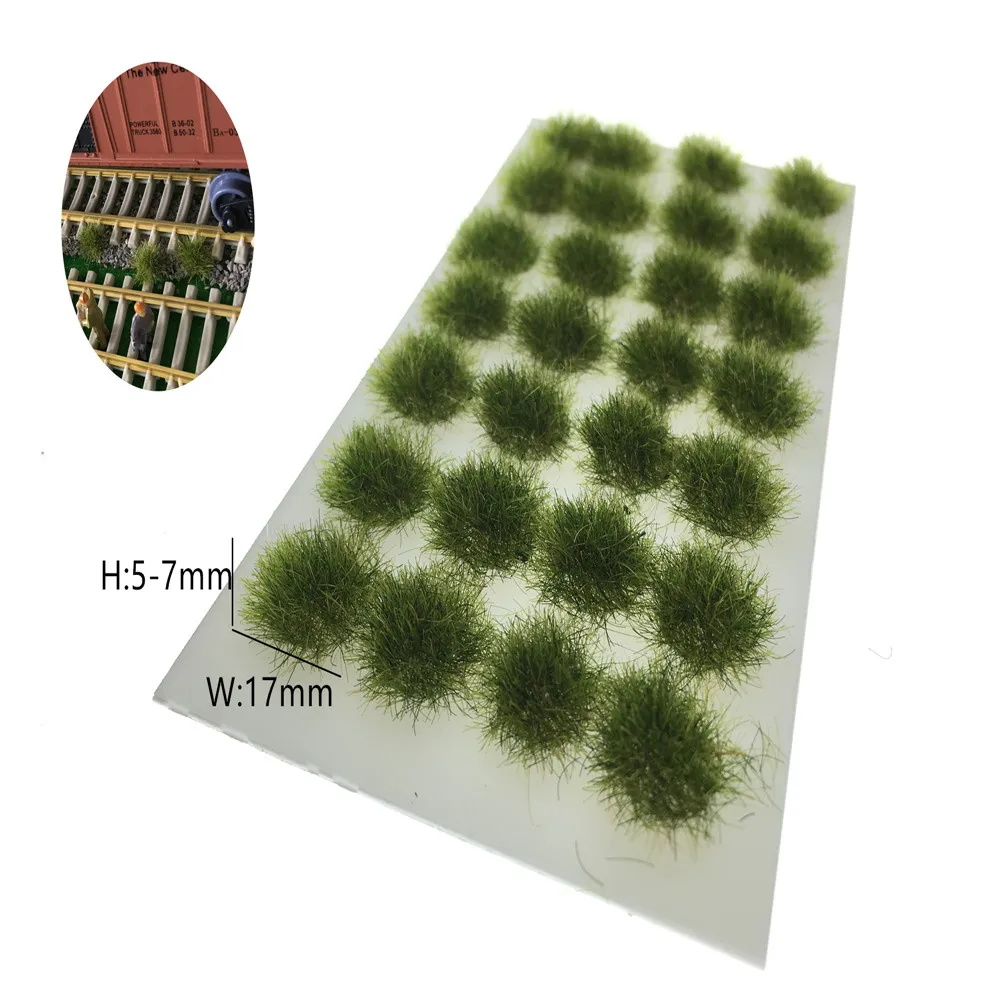 architecture 5mm flock grass ho train layout13