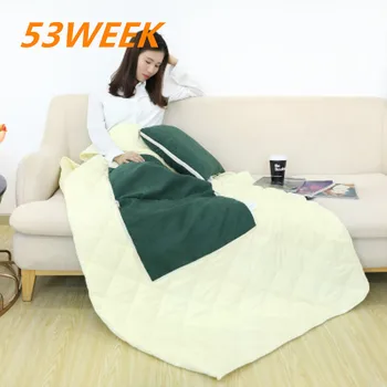 53WEEK Stylish Simple Fresh Pure Color Pillow Quilt 2-in-1 Air Conditioner Quilt Waist Cushion for Office Car 2020
53WEEK Stylish Simple Fresh Pure Color Pillow Quilt 2-in-1 Air Conditioner Quilt Waist Cushion for Office Car 2020