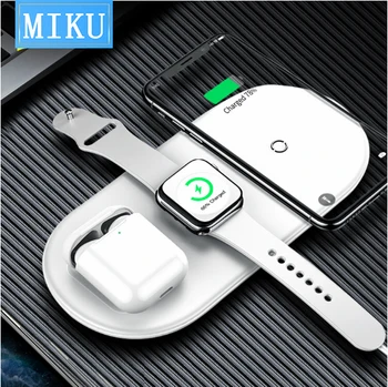 3 in 1 Qi Wireless Charger for Apple Watch 5 4 3 2 Airpods 3in1 18W Fast Wireless Charging Pad For iPhone 11 Pro Max Xs X
3 in 1 Qi Wireless Charger for Apple Watch 5 4 3 2 Airpods 3in1 18W Fast Wireless Charging Pad For iPhone 11 Pro Max Xs X