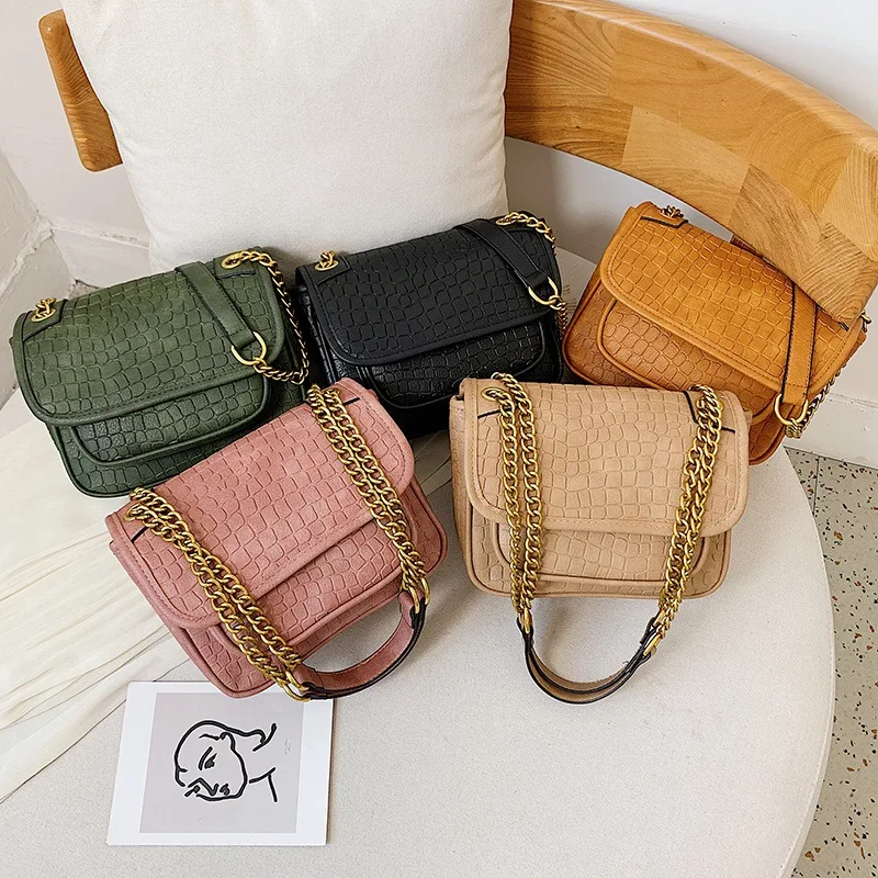 2019 New Style Winter New Style Crocodile Pattern Stereo Pillow Europe And America Style Shoulder WOMEN'S Bag 
2019 New Style Winter New Style Crocodile Pattern Stereo Pillow Europe And America Style Shoulder WOMEN'S Bag