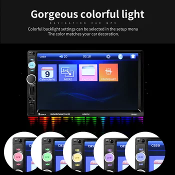 Car MP5 7010G 7in Screen Car Stereo MP5 Player GPS Navigation Bluetooth FM Radio Head Unit MP3/WMA/WAV/OGG/FLAC/APERM/RMVB/MP4
Car MP5 7010G 7in Screen Car Stereo MP5 Player GPS Navigation Bluetooth FM Radio Head Unit MP3/WMA/WAV/OGG/FLAC/APERM/RMVB/MP4