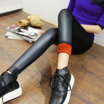 2019 New Winter Warm Pants Women PU Leather Thick Velvet Stretch Slim Pencil Pants Elasitc Trousers Plus Size 
2019 New Winter Warm Pants Women PU Leather Thick Velvet Stretch Slim Pencil Pants Elasitc Trousers Plus Size
