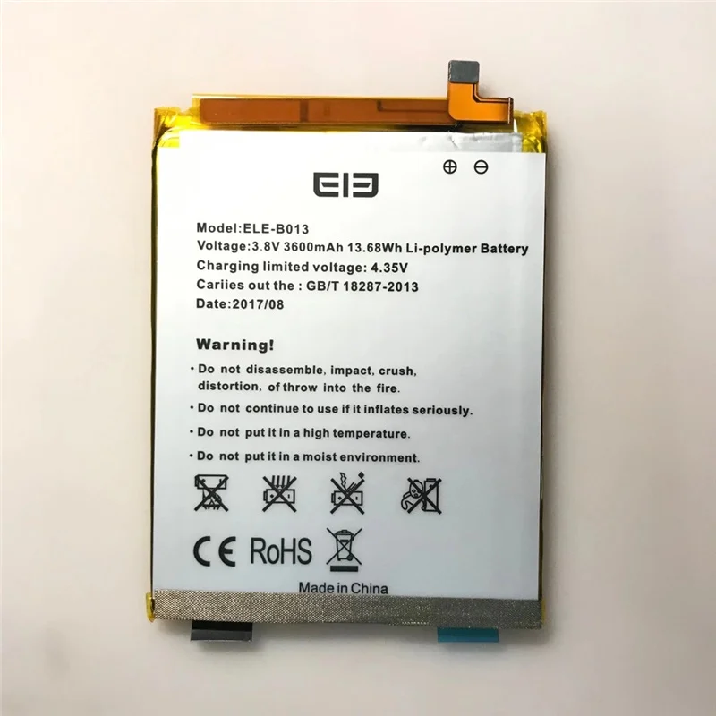 

YCOOLY New date production for Elephone S8 battery 4000mAh 6.0inch MTK6797 for Elephone ELE-B013 battery
