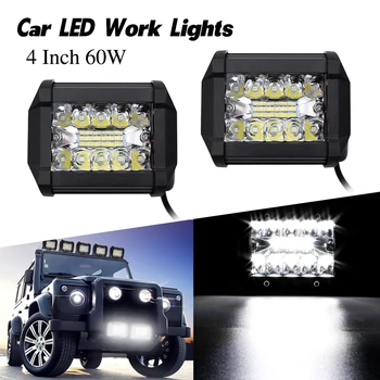 60W Car LED Work Lights Automobile Single Bar Spot Offroad Driving lamp Illumination Headlights floodlight car light assembly 
60W Car LED Work Lights Automobile Single Bar Spot Offroad Driving lamp Illumination Headlights floodlight car light assembly