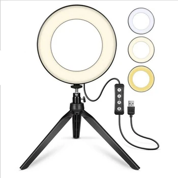 15cm Photographic Lighting 8w Dimmable Led Ring Light Lamp Photo Studio Phone Video Beauty Makeup Camera Youtube Live broadcast
15cm Photographic Lighting 8w Dimmable Led Ring Light Lamp Photo Studio Phone Video Beauty Makeup Camera Youtube Live broadcast