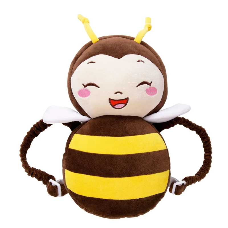 Baby Toddler Head Pillow Child Protection Baby Head Protection Pad Cute Bee Ladybug Anti-Fall Headrest Yellow