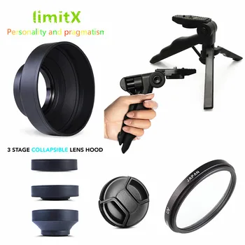 UV Filter 3 stage lens hood mini tripod handhelp for Sony FDR-AXP55 FDR-AX40 FDR-AX53 FDR-AX55 AX53 AX55 AXP55 AX40 Camcorder
UV Filter 3 stage lens hood mini tripod handhelp for Sony FDR-AXP55 FDR-AX40 FDR-AX53 FDR-AX55 AX53 AX55 AXP55 AX40 Camcorder