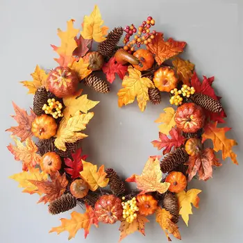Christmas Decoration Wreath 60cm Thanksgiving Harvest Festival Halloween Pumpkin Pine Cone Maple Wreath DIY Decoration Wreath
Christmas Decoration Wreath 60cm Thanksgiving Harvest Festival Halloween Pumpkin Pine Cone Maple Wreath DIY Decoration Wreath