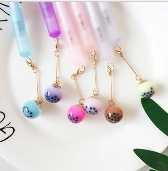 Wholesale Gel Pen 50pcs/Lot Japanese Simple Color Matte Neutral Pen Pearl Tea Ball Pendant Pen 0.5mm Writing Supplies GP670
Wholesale Gel Pen 50pcs/Lot Japanese Simple Color Matte Neutral Pen Pearl Tea Ball Pendant Pen 0.5mm Writing Supplies GP670