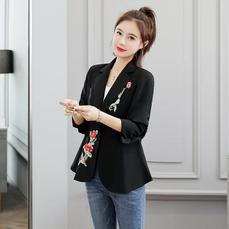 Casual Small Suit Women's 2019 Spring And Autumn New Style Korean-style Versitile Fashion Machine Embroidery Short Suit Coat Wom
Casual Small Suit Women's 2019 Spring And Autumn New Style Korean-style Versitile Fashion Machine Embroidery Short Suit Coat Wom