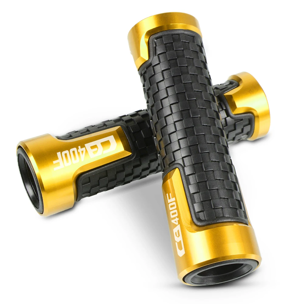 7/8" 22mm Rubber Universal Motorcycle Accessories handlebar Grips Motorbike hand bar CNC Aluminum For Honda CB400F CB400 F 2015 
7/8" 22mm Rubber Universal Motorcycle Accessories handlebar Grips Motorbike hand bar CNC Aluminum For Honda CB400F CB400 F 2015