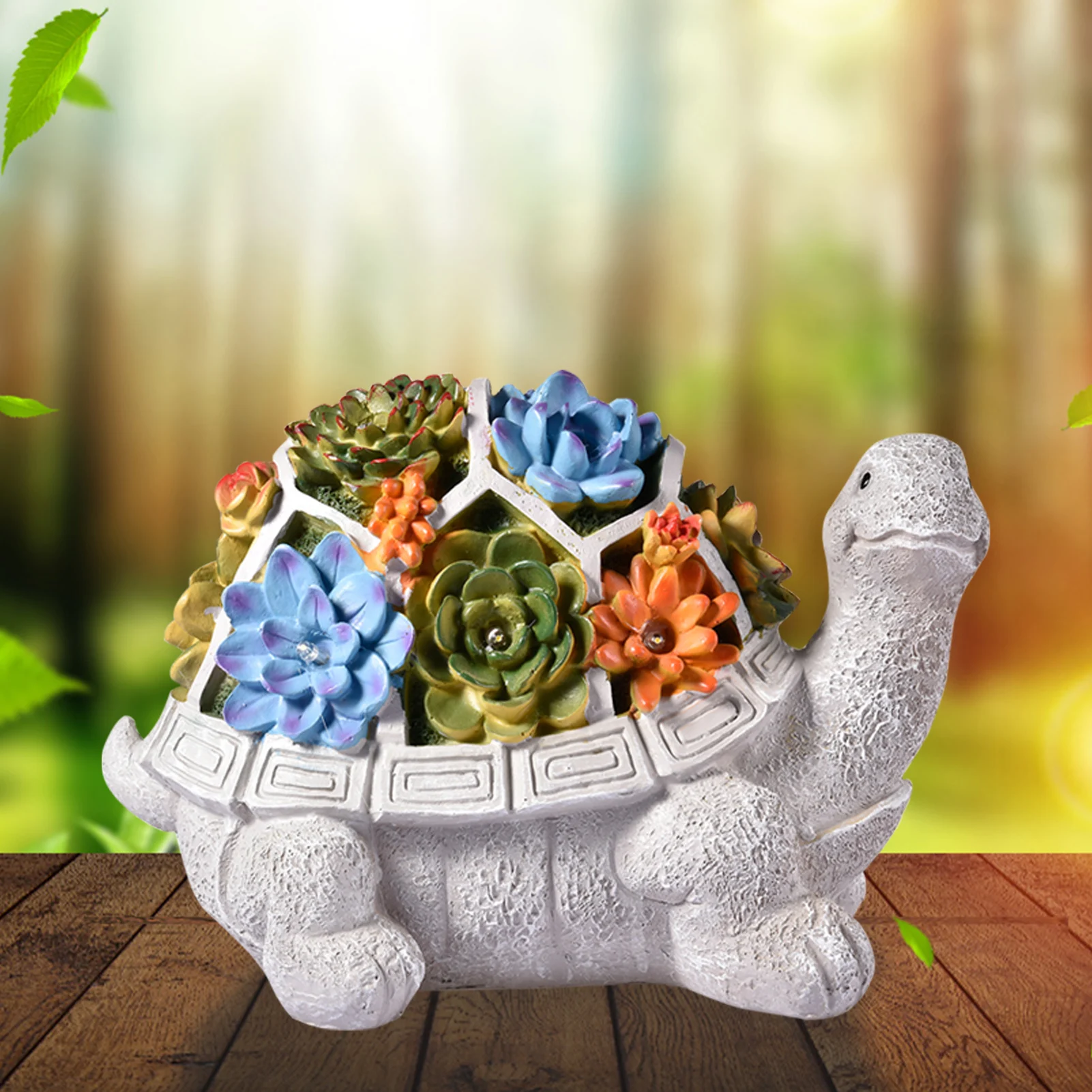 Solar Garden Turtle Statue LED Light Outdoor Tortoise Figurine With Succulent LED Lamp Yard Figurines Miniatures Decoration
Solar Garden Turtle Statue LED Light Outdoor Tortoise Figurine With Succulent LED Lamp Yard Figurines Miniatures Decoration