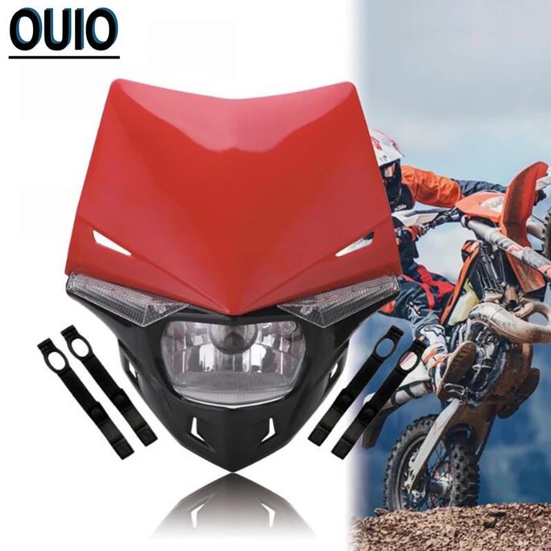 Motorcycle Headlight Bulb Supermoto Headlamp Mask For KTM SX EXC XCF SXF MX SMR LED Fog Lights Motor Bike Light Assembly 12V 35W
Motorcycle Headlight Bulb Supermoto Headlamp Mask For KTM SX EXC XCF SXF MX SMR LED Fog Lights Motor Bike Light Assembly 12V 35W
