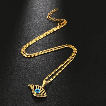 Trendy Turkish Crystal Evil Eye Pendant Muslim Middle East Necklace Women Gold Color Jewelry Choker Lucky Islamic Allah Jewelry
Trendy Turkish Crystal Evil Eye Pendant Muslim Middle East Necklace Women Gold Color Jewelry Choker Lucky Islamic Allah Jewelry