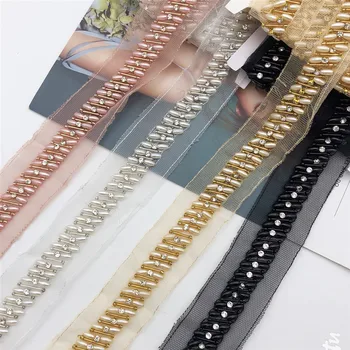5yards four color Rhinestone Bead Ribbon Lace Trim Edging For Multi Crafting Purpose Sew On 4.5cm
5yards four color Rhinestone Bead Ribbon Lace Trim Edging For Multi Crafting Purpose Sew On 4.5cm