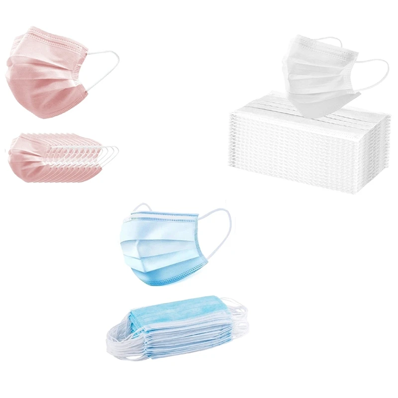 150Pcs Disposable Masks Anti-Dust 3 Layers Breathable Earloops Face Mouth Cover Mask (50Pcs White+50Pcs Blue+50Pcs Pink)
150Pcs Disposable Masks Anti-Dust 3 Layers Breathable Earloops Face Mouth Cover Mask (50Pcs White+50Pcs Blue+50Pcs Pink)