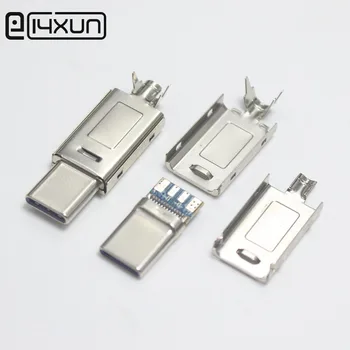 100Set USB 3.1 5A Type-C Larger Current Type C Plug Double-sided plug for DIY Data Charging Connector for OD 3.0mm2 Cable
100Set USB 3.1 5A Type-C Larger Current Type C Plug Double-sided plug for DIY Data Charging Connector for OD 3.0mm2 Cable