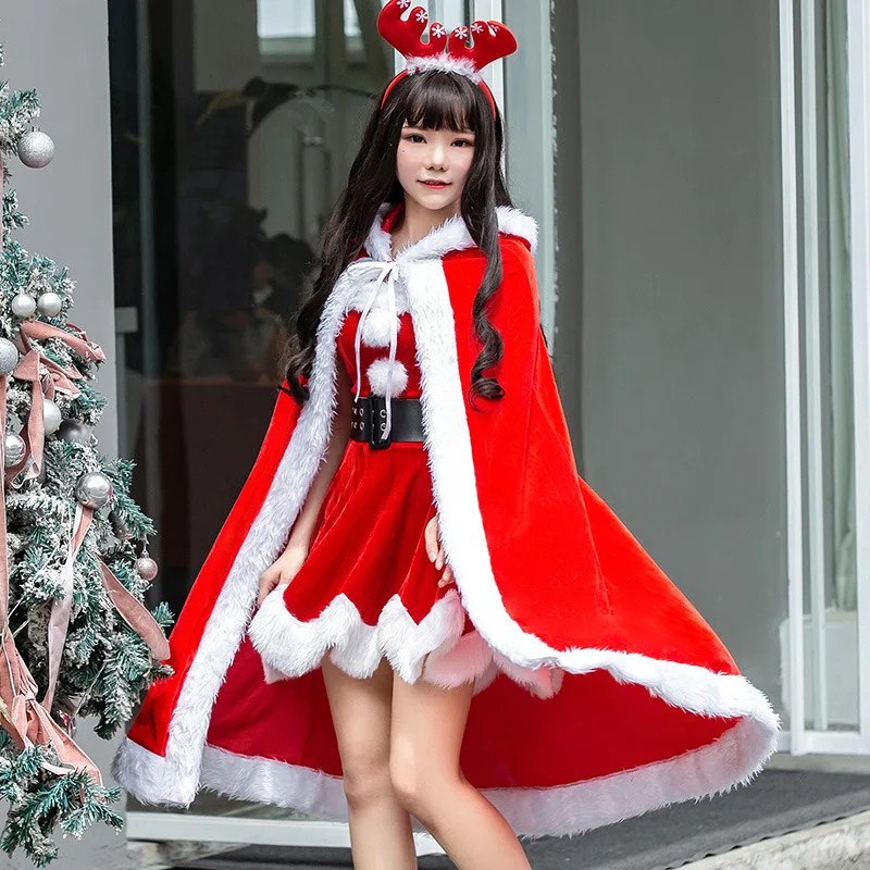 New Ladies Cosplay Costume Christmas Santa Claus Stage Show Clothing Sexy Red COS Dancing Robe Gowns
New Ladies Cosplay Costume Christmas Santa Claus Stage Show Clothing Sexy Red COS Dancing Robe Gowns