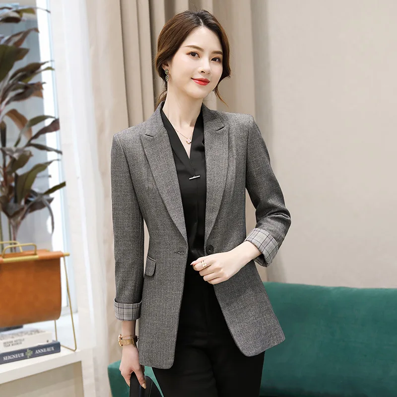 Professional Small Suit WOMEN'S Coat 2019 Spring And Autumn New Style Elegant Slim Fit Short Long Sleeve Casual Plaid Blazer
Professional Small Suit WOMEN'S Coat 2019 Spring And Autumn New Style Elegant Slim Fit Short Long Sleeve Casual Plaid Blazer