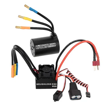 3650 3900KV 4P Sensorless Brushless Motor & 60A Brushless Splash-Proof ESC with 5.8V/3A Switch Mode BEC for 1/10 RC Car Parts 
3650 3900KV 4P Sensorless Brushless Motor & 60A Brushless Splash-Proof ESC with 5.8V/3A Switch Mode BEC for 1/10 RC Car Parts