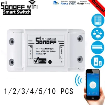 SONOFF Basic Smart Home Wifi Switch DIY APP Wireless Remote Switch Light 220v Wifi Timer With Google Home Alexa Safe Durable
SONOFF Basic Smart Home Wifi Switch DIY APP Wireless Remote Switch Light 220v Wifi Timer With Google Home Alexa Safe Durable