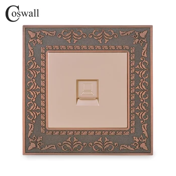 Coswall Embossing Retro Zinc Alloy Panel Wall Socket 1 Gang CAT5E RJ45 Internet Data Computer Connector AC 110~250V
Coswall Embossing Retro Zinc Alloy Panel Wall Socket 1 Gang CAT5E RJ45 Internet Data Computer Connector AC 110~250V