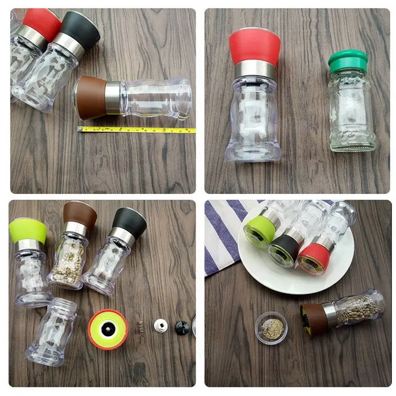 Handy Manual Salt Pepper Mill Grinder Seasoning Muller Kitchen Tool Colorful Easy To Carry Cookware Spice Gadget Pepper Shaker
Handy Manual Salt Pepper Mill Grinder Seasoning Muller Kitchen Tool Colorful Easy To Carry Cookware Spice Gadget Pepper Shaker