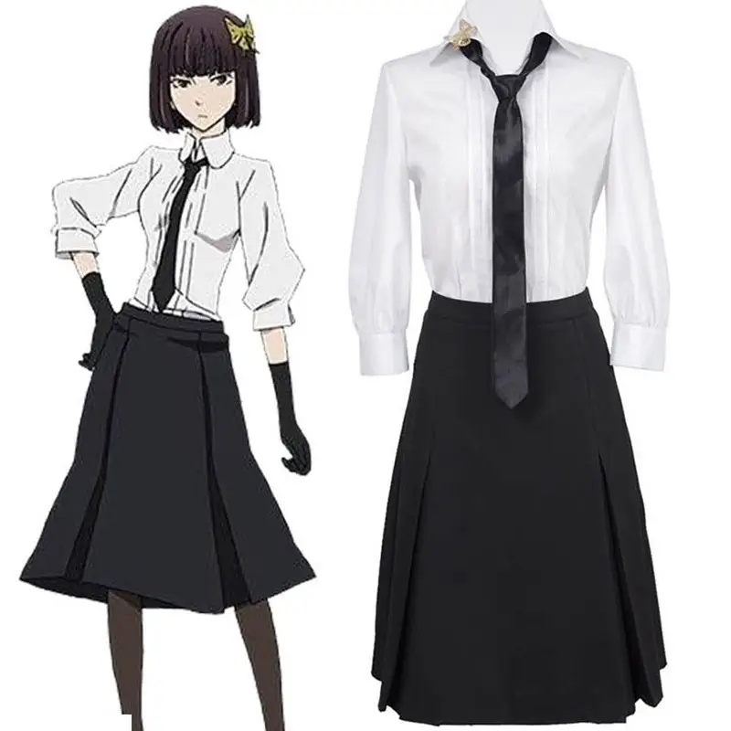 Unisex Anime Cos Stray Dogs Akiko Yosano Daily Uniform Cosplay Costumes Jacket coats Sets
Unisex Anime Cos Stray Dogs Akiko Yosano Daily Uniform Cosplay Costumes Jacket coats Sets