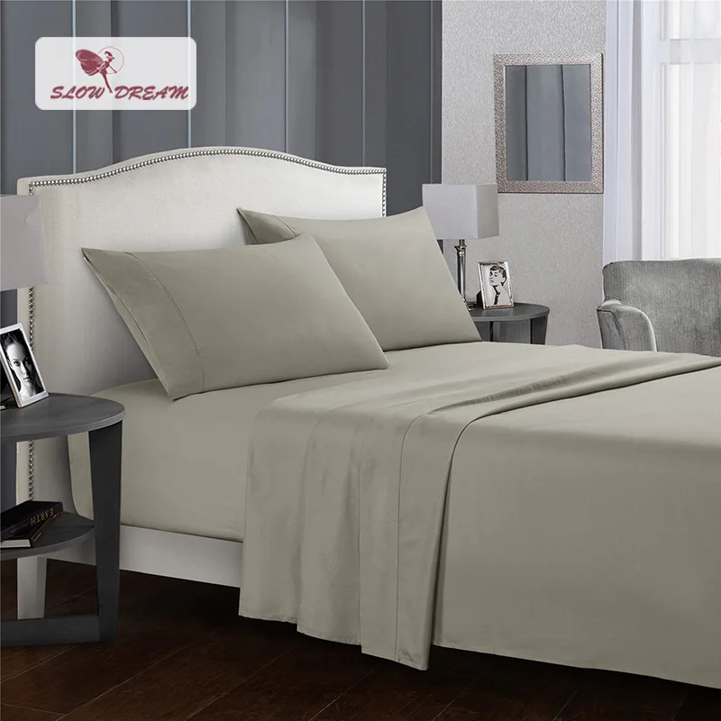 Slowdream Solid Color Mattress Cover Fitted Sheet+Flat Sheet+Pillowcase Rubber Sheet On Elastic Band Decorative Home Textiles
Slowdream Solid Color Mattress Cover Fitted Sheet+Flat Sheet+Pillowcase Rubber Sheet On Elastic Band Decorative Home Textiles