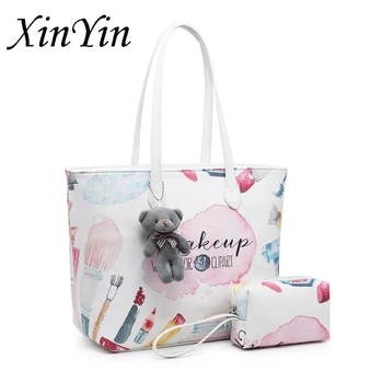 Cartoon graffiti print women purses shoulder bags designer luxury handbags women bag colorful bear totes high quality female set
Cartoon graffiti print women purses shoulder bags designer luxury handbags women bag colorful bear totes high quality female set