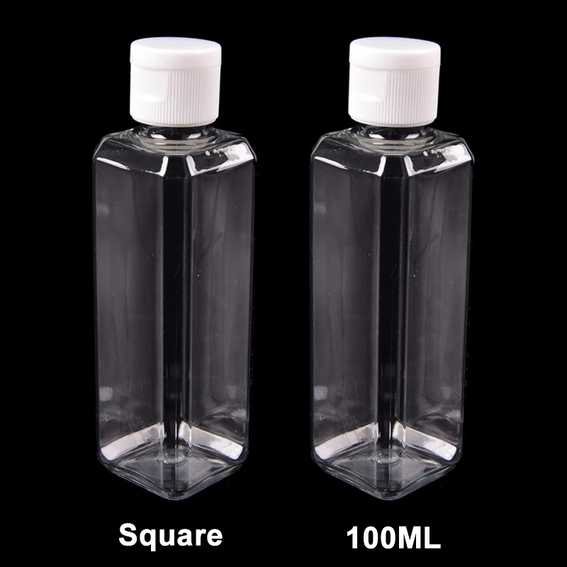 100ml Empty Refillable Bottle Square Squeeze Jar Plastic Bottles Makeup Container Travel Cosmetic Lotion Containers Bottle
100ml Empty Refillable Bottle Square Squeeze Jar Plastic Bottles Makeup Container Travel Cosmetic Lotion Containers Bottle