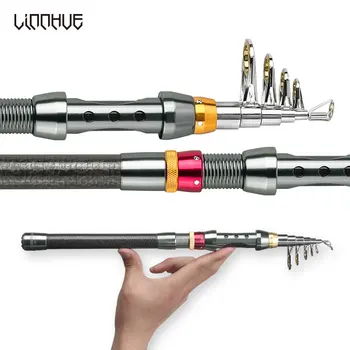 Carbon Fiber Telescopic Spinning Rod 1.8-3.6M Multifunction Fishing Pole Stainless Guide Ring Short Sea Fishing Rod
Carbon Fiber Telescopic Spinning Rod 1.8-3.6M Multifunction Fishing Pole Stainless Guide Ring Short Sea Fishing Rod