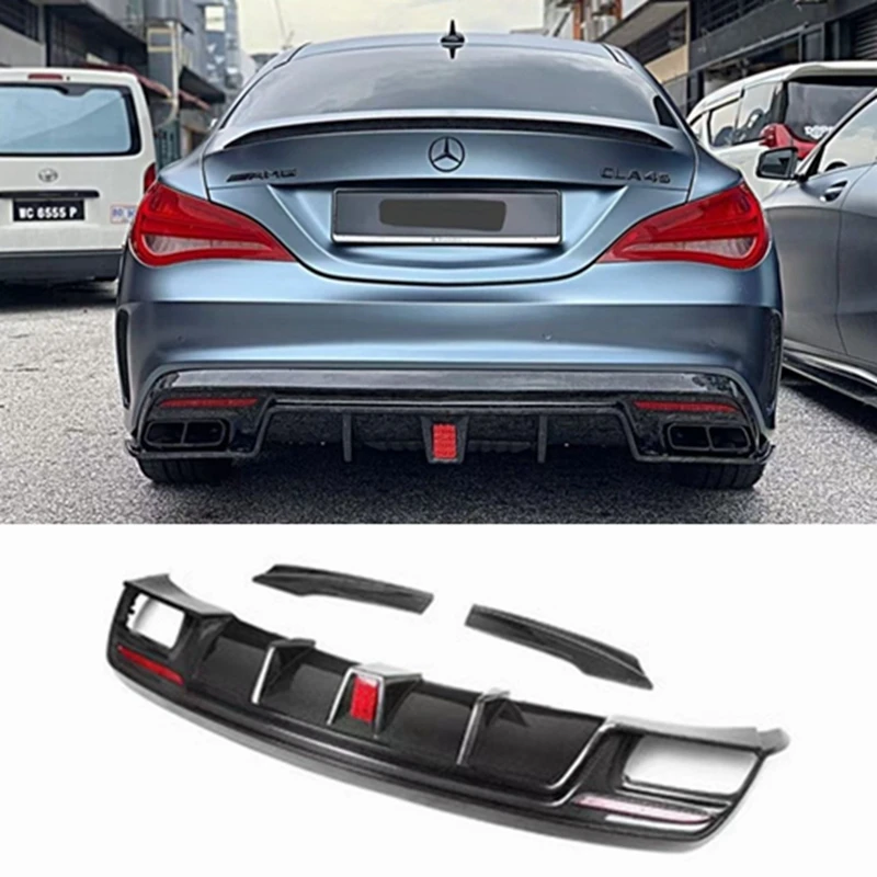 Carbon Fiber Rear Lip Spoiler Diffuser for Benz CLA Class W117 CLA200 CLA250 CLA260 CLA45 2013-2018 With LED Light
Carbon Fiber Rear Lip Spoiler Diffuser for Benz CLA Class W117 CLA200 CLA250 CLA260 CLA45 2013-2018 With LED Light