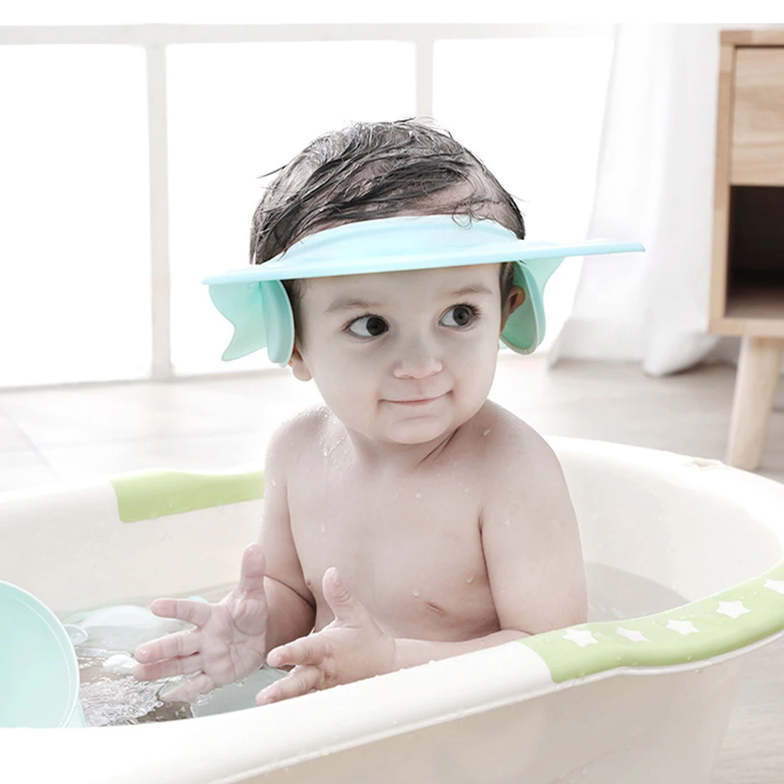 Children Waterproof Cap Safe Baby Shower Cap Kids Bath Visor Hat Adjustable Baby Shower Cap Protect Eyes Hair 
Children Waterproof Cap Safe Baby Shower Cap Kids Bath Visor Hat Adjustable Baby Shower Cap Protect Eyes Hair