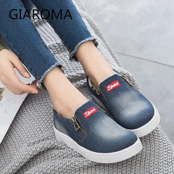 Fashion Sneakers Women Canvas Shoes Female Summer Casual Shoes Ladies Slip On Flats Denim Zipper Basket Femme Plus Size 43
Fashion Sneakers Women Canvas Shoes Female Summer Casual Shoes Ladies Slip On Flats Denim Zipper Basket Femme Plus Size 43