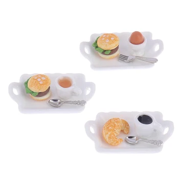 1/12 Simulation Coffee Hamburger Food Breakfast Tray Miniature Pretend play Kitchen Toy Doll House DIY Accessories Baby Gift
1/12 Simulation Coffee Hamburger Food Breakfast Tray Miniature Pretend play Kitchen Toy Doll House DIY Accessories Baby Gift