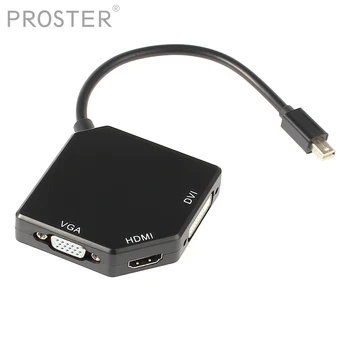Proster for 3 in 1 Mini Display Port for DP to DVI VGA HDMI Adapter Cable Display converter VGA Adapter
Proster for 3 in 1 Mini Display Port for DP to DVI VGA HDMI Adapter Cable Display converter VGA Adapter