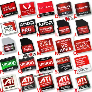 Original AMD RX VEGA ATI graphics card HD multi-screen set display unique crossfire logo label sticker