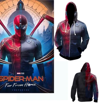 2019 Spider-man Far From Home Peter Parker Spider-Man battle suit Cosplay Costumes 3D printed SpiderMan Hoodies Sweatshirts
2019 Spider-man Far From Home Peter Parker Spider-Man battle suit Cosplay Costumes 3D printed SpiderMan Hoodies Sweatshirts