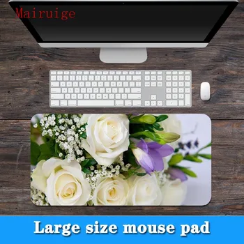 Mairuige big promotion large size multi size wedding white rose flower pattern lock PC computer notebook mouse pad
Mairuige big promotion large size multi size wedding white rose flower pattern lock PC computer notebook mouse pad