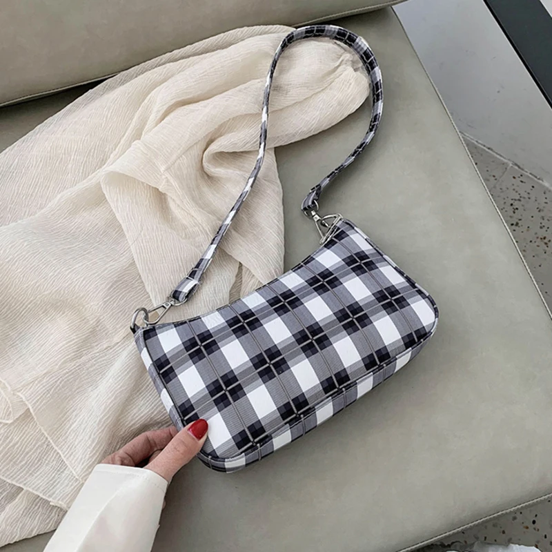 2020 Vintage Plaid Women Bag Bolsas Luxury Designer Handbags Ladies Leather Handbags Messenger Purse Retro Baguette Tote Bags 
2020 Vintage Plaid Women Bag Bolsas Luxury Designer Handbags Ladies Leather Handbags Messenger Purse Retro Baguette Tote Bags