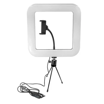 New hot sale 28cm adjustable led square light with tripod net red live light supplement mobile phone bracket
New hot sale 28cm adjustable led square light with tripod net red live light supplement mobile phone bracket