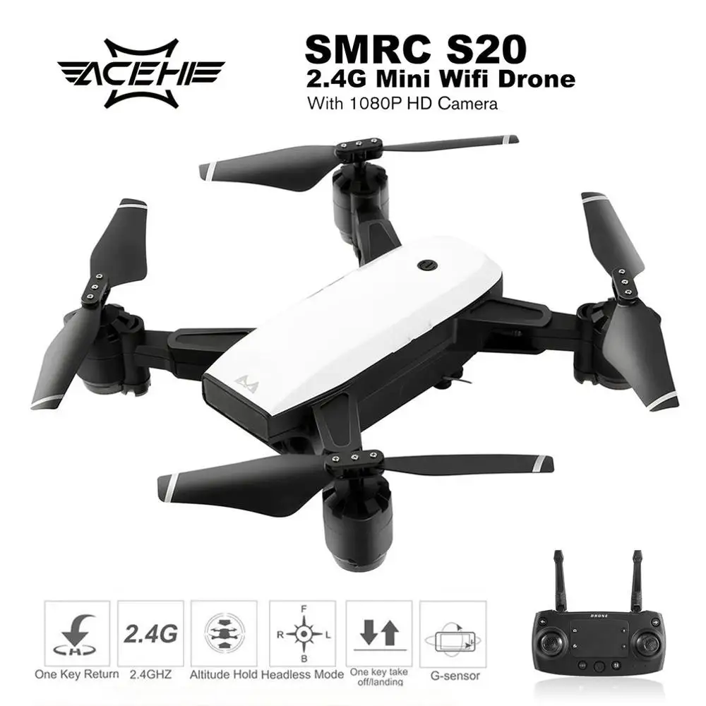 Foldabe 6 Axles Gyro Mini Wifi Drone With Wide Angle 1080P HD Camera SMRC S20 2.4G Altitude Hold RC Quadcopter
Foldabe 6 Axles Gyro Mini Wifi Drone With Wide Angle 1080P HD Camera SMRC S20 2.4G Altitude Hold RC Quadcopter