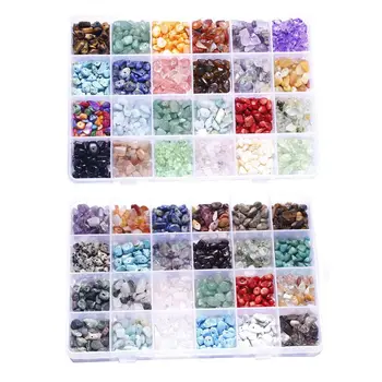 24 Grids Irregular Gemstone Beads Assorted Box Set Energy Stone Loose Beads for Jewelry Making
24 Grids Irregular Gemstone Beads Assorted Box Set Energy Stone Loose Beads for Jewelry Making