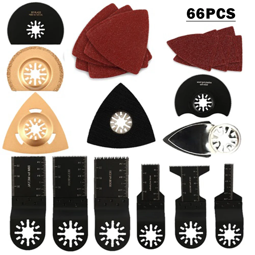 66 Pcs Oscillating Multi Tool Saw Blades for Renovator Power Tools As Fein Multimaster Dremel Electric Tools Accessories
66 Pcs Oscillating Multi Tool Saw Blades for Renovator Power Tools As Fein Multimaster Dremel Electric Tools Accessories